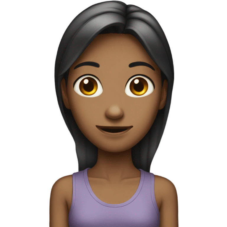 very skinny girl emoji