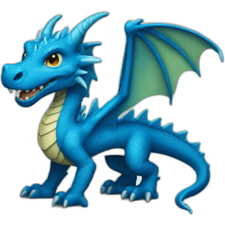 Dragon blue emoji