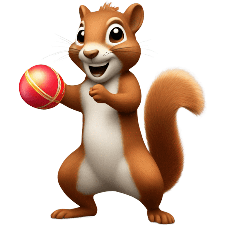 Squirrel dancing with maracas ￼￼￼ emoji