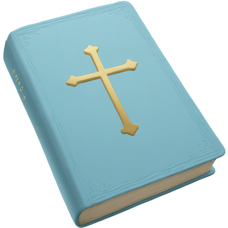 Pastel blue Bible emoji