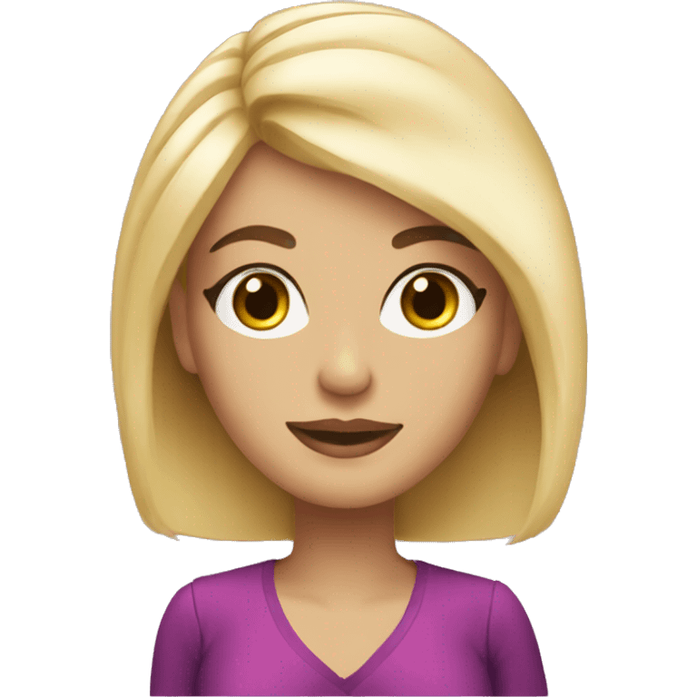 beautician blonde girl emoji