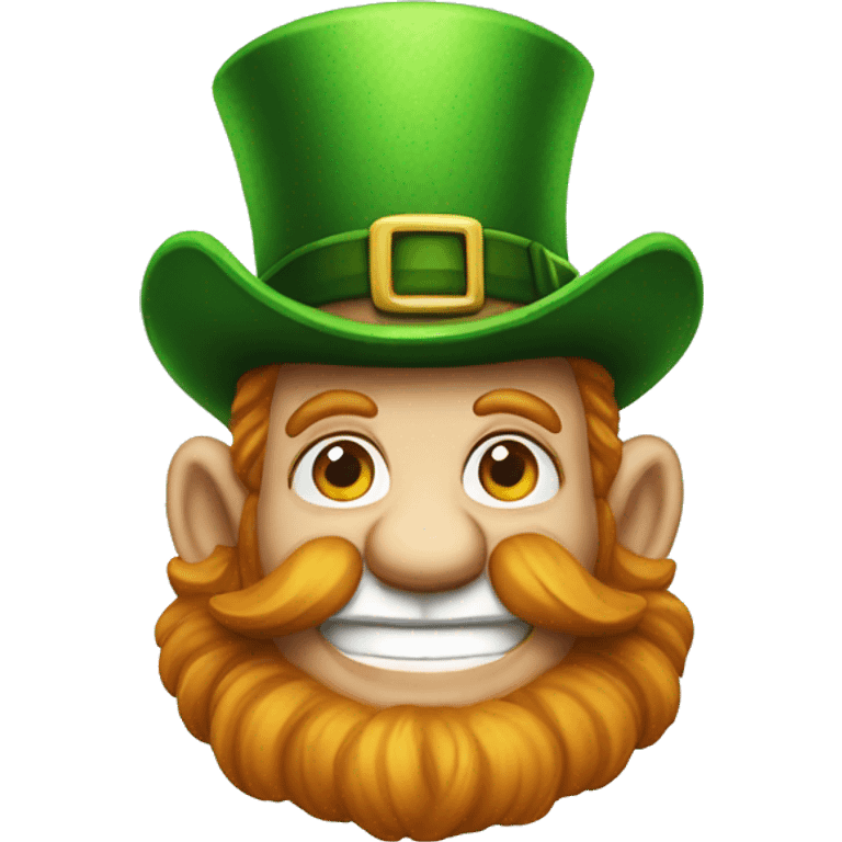  leprechaun's sly smile emoji