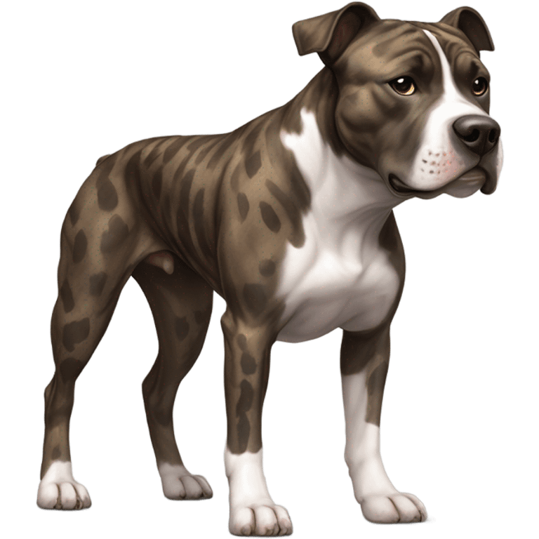 Brindle American Staffy  emoji