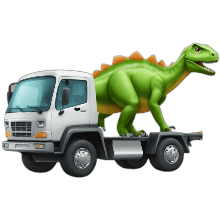 dinosaure qui a la forme d’un camion emoji