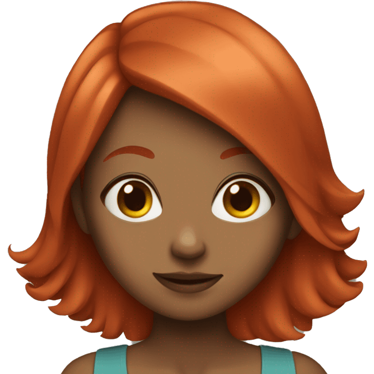 Girl with red hair  emoji