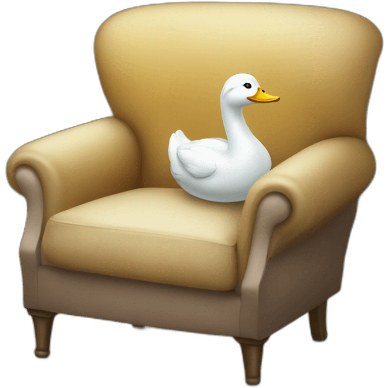 canard sur chaise emoji