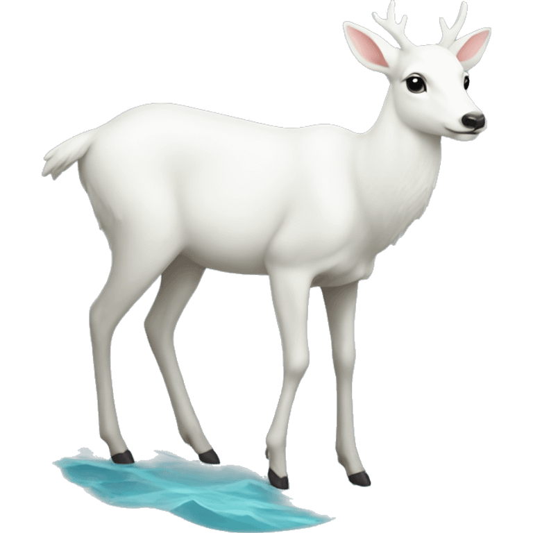 white deer see the sea emoji