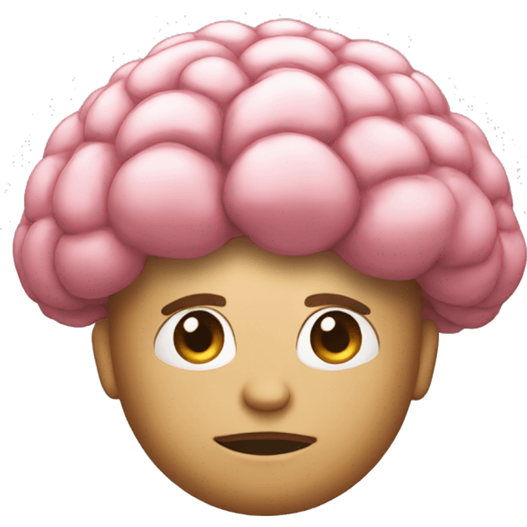 One almighty big brain of future colorfull  emoji