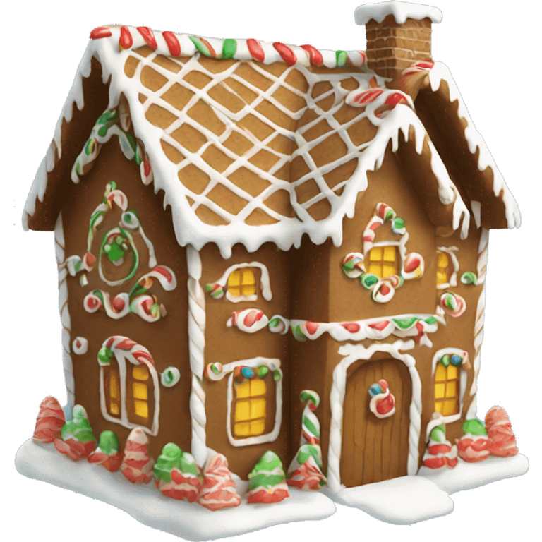 Gingerbread house emoji