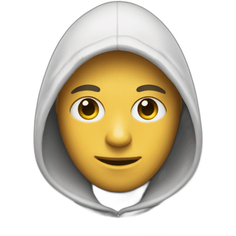 Male, wearing a hooded sweatshirt with dollar-shaped eyes emoji