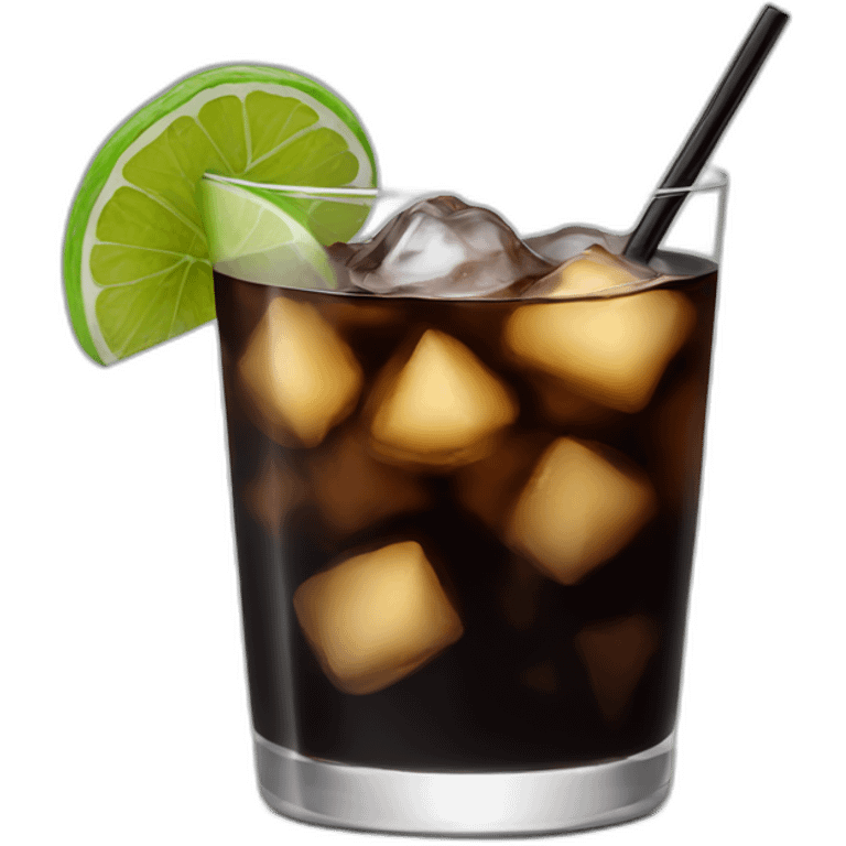 Black russian cocktail  emoji