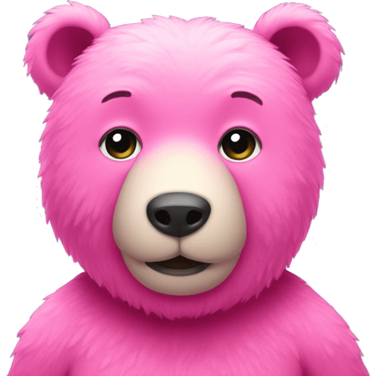 Pink bear emoji