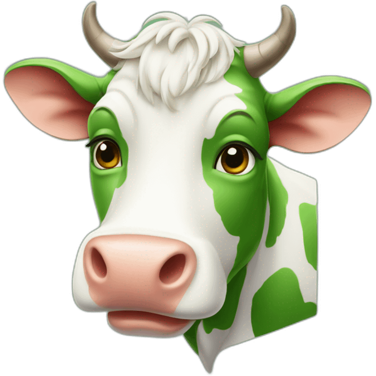 green head cow emoji