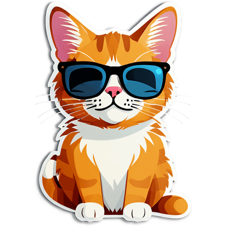 Cat with sunglasses emoji