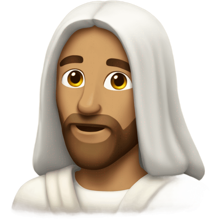 Jesus skiiing  emoji