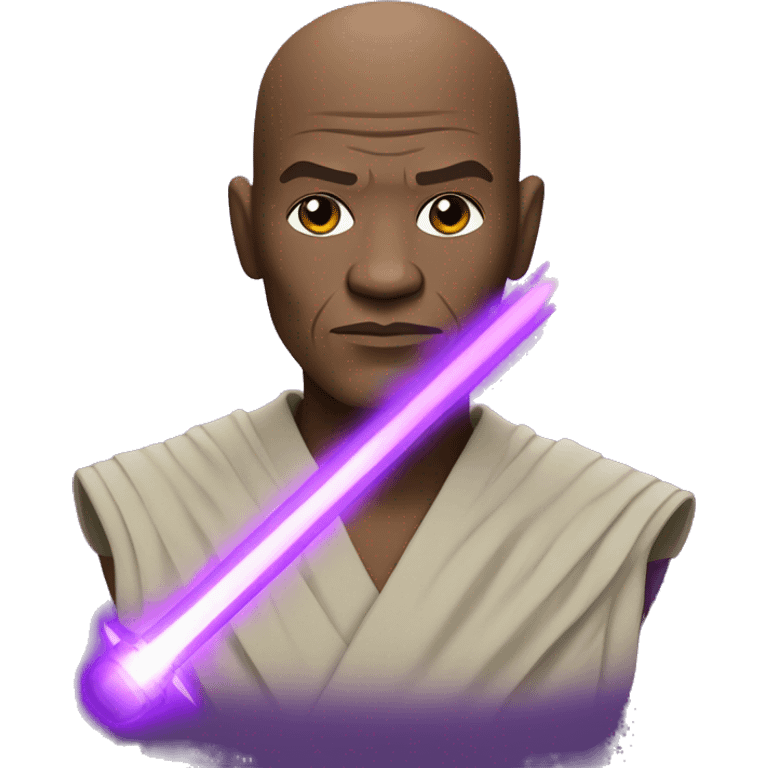 mace windu with purple light saber emoji