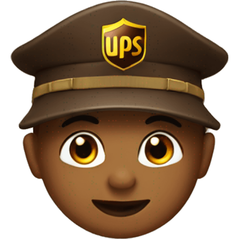 salute with UPS hat emoji