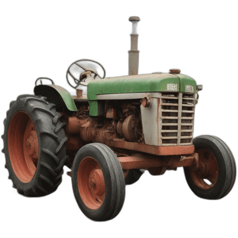 old Tractor emoji