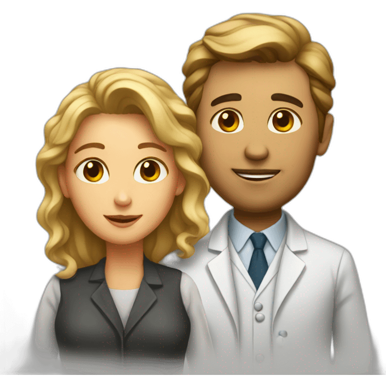 scientific couple emoji