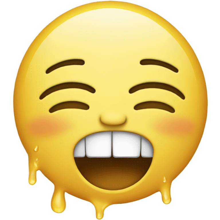 Emoji laughing with tears transforming into a crying emoji emoji