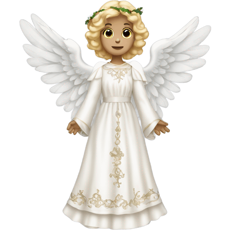 White Victorian Christmas Angel emoji