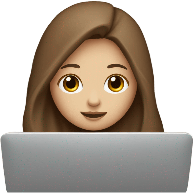 White girl brown hair surfing on the internet under blanket emoji