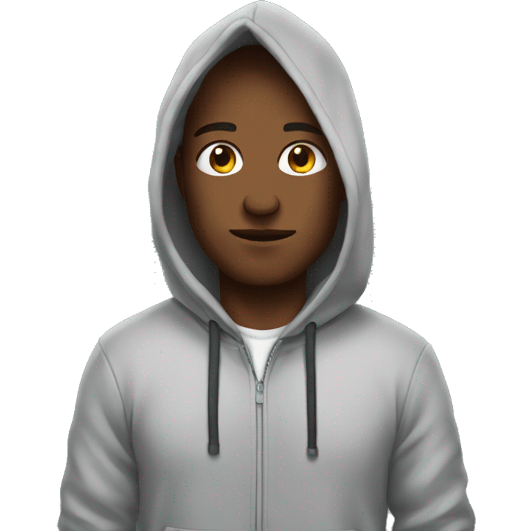 Me wearing a hoodie emoji