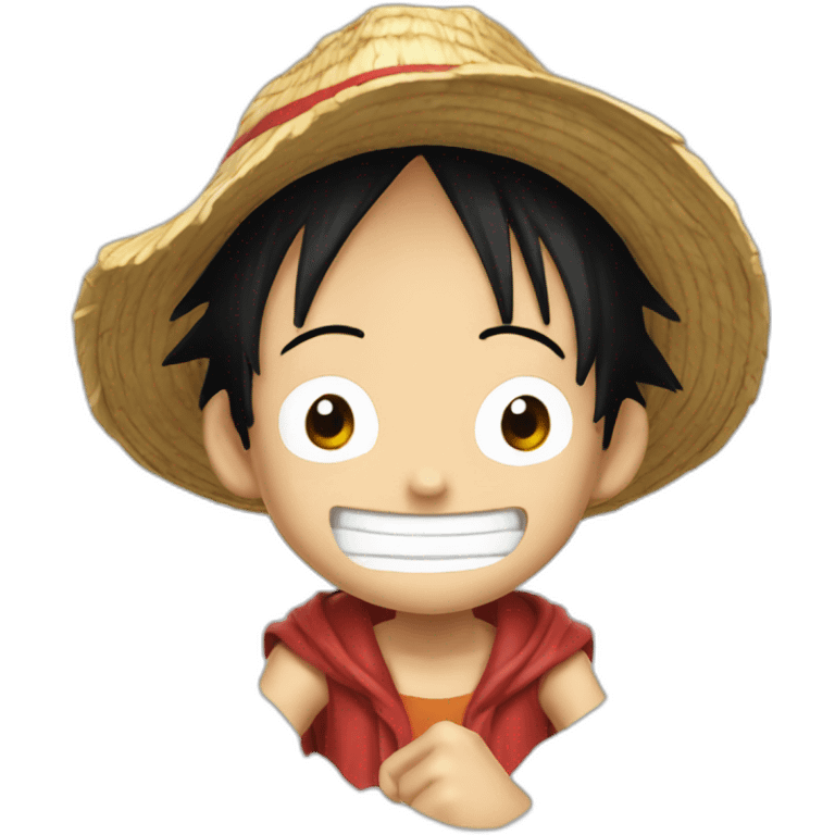 Luffy qui fait un doigt emoji