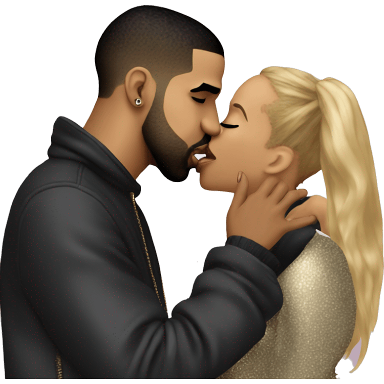 Drake kissing p diddy emoji