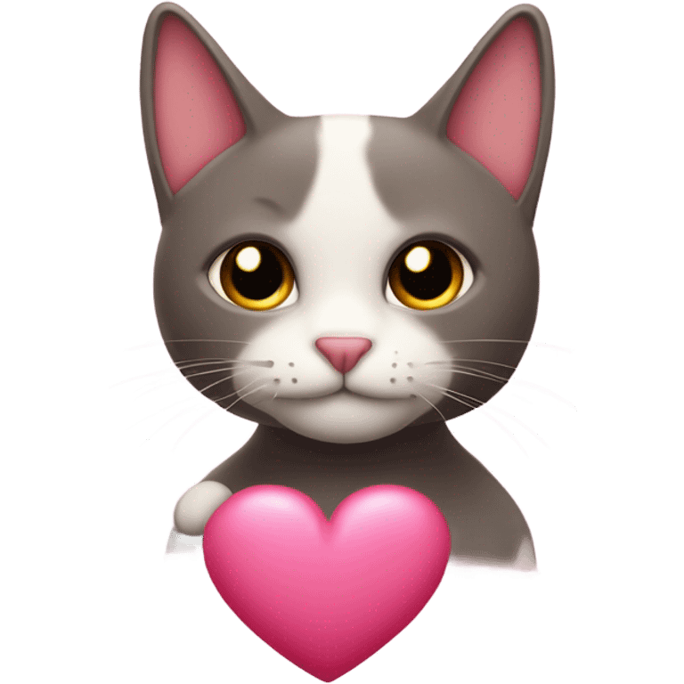  Gato con un corazón  emoji