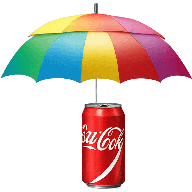 Coke and an umbrella  emoji