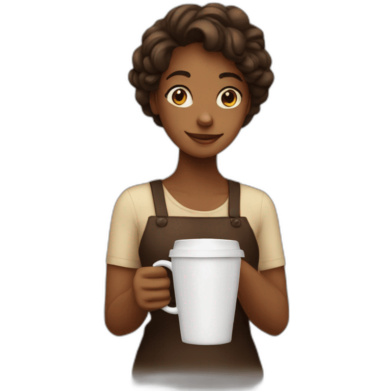 Coffee girl emoji