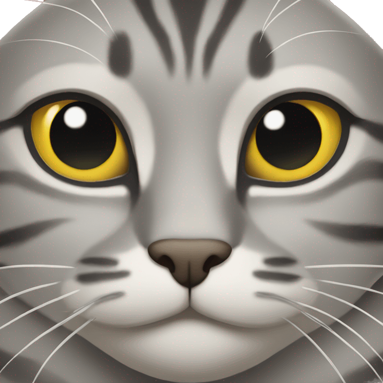 Grey tabby cat  emoji