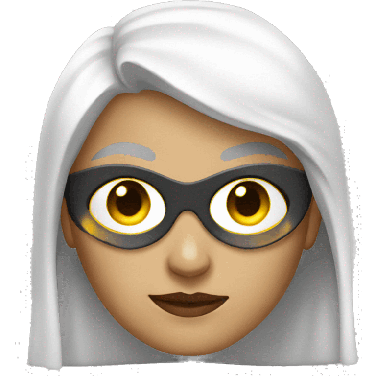 Superheld woman white emoji