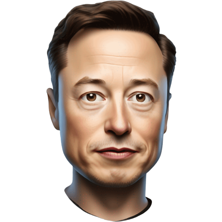 Elon Musk's three-quarters bust
 emoji