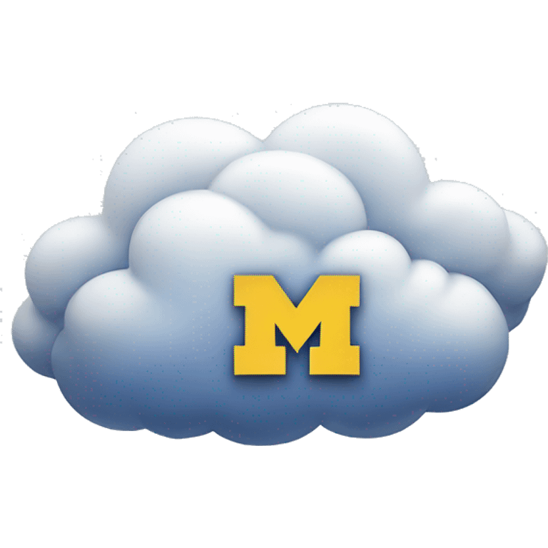 University of Michigan cloud emoji