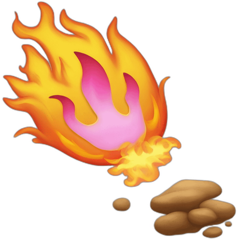 Floating fire like ྀིྀི  emoji