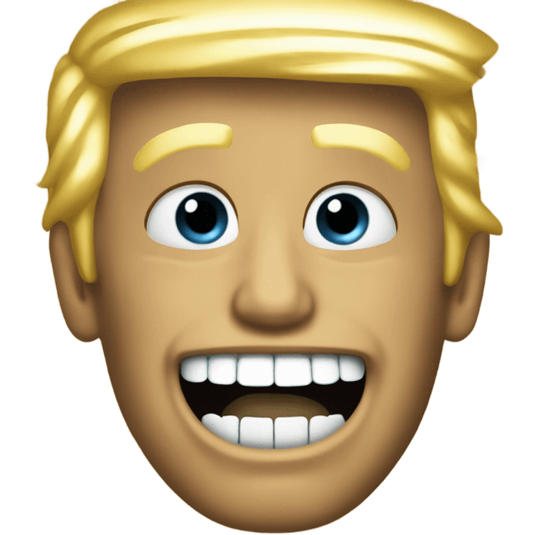 Trump with gold teeth emoji