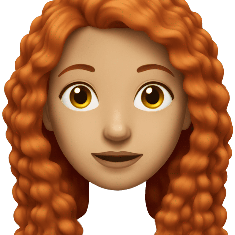 lady with long red hair emoji