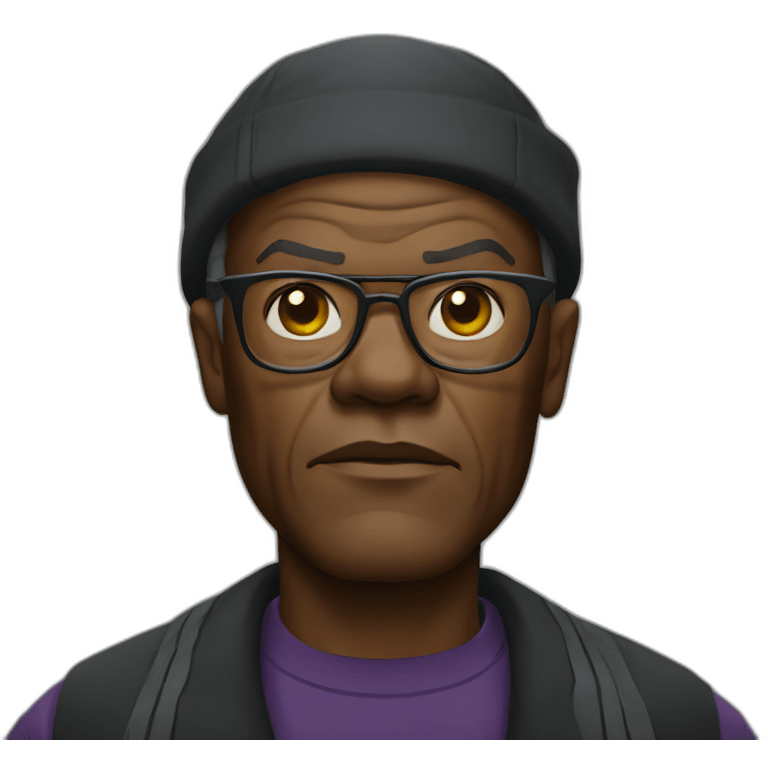 samuel l jackson serious emoji