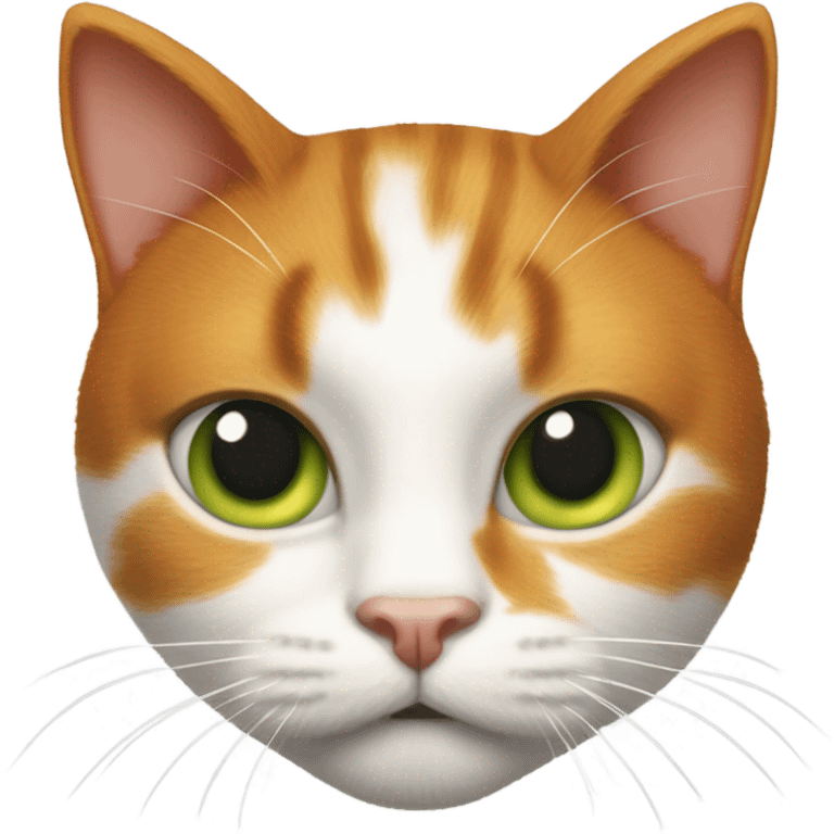 Ginger and white cat emoji