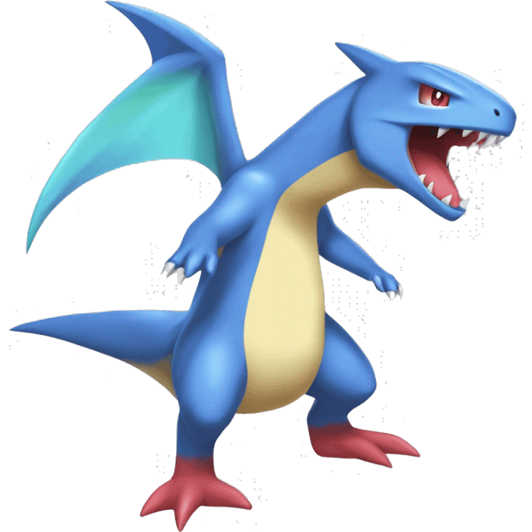 Latios-Sharpedo-Charmeleon-Gible-Gabite-Larvitar-Fakémon-Fusion Full Body emoji