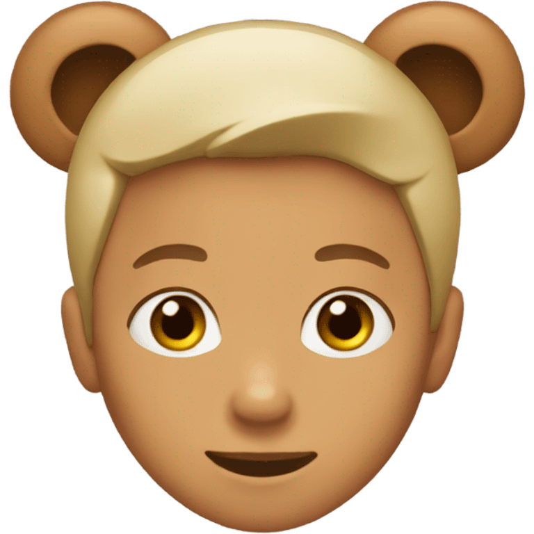 Kid with bear ears emoji