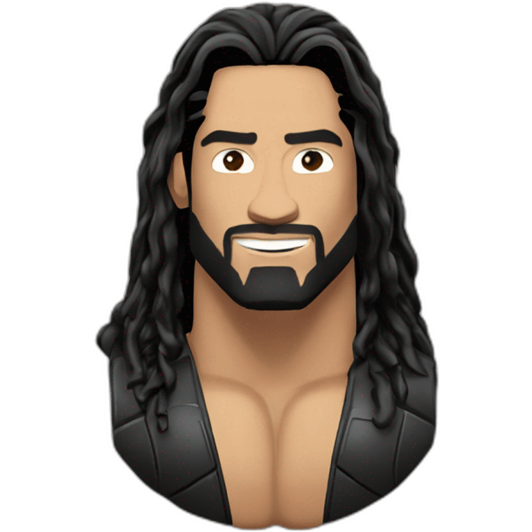 Roman Reigns With Wwe Heavyweight Titile emoji