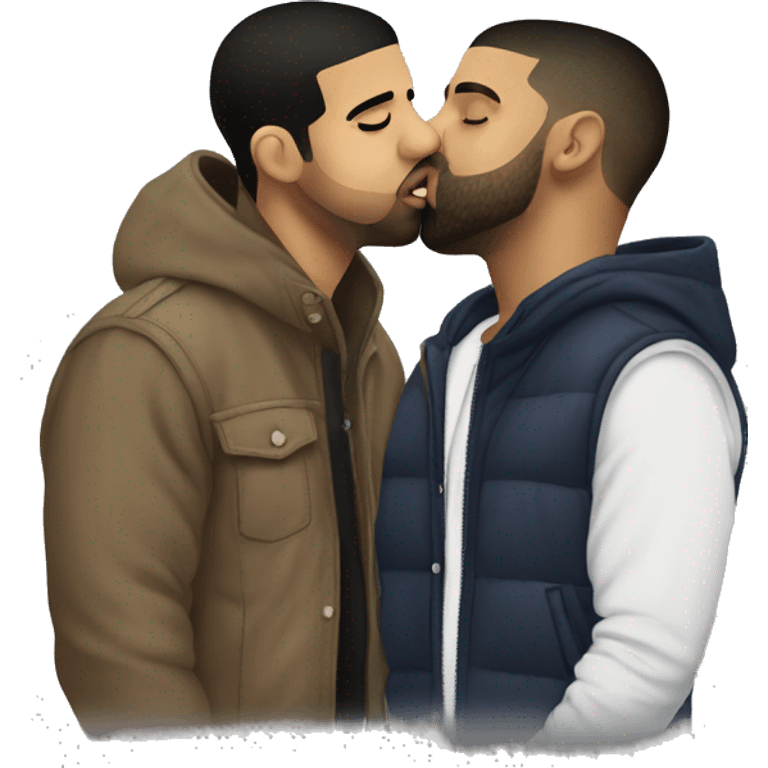 drake kissing drake  emoji