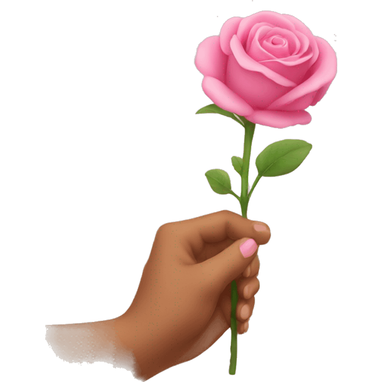 Una mano entregando una rosa marchitada emoji