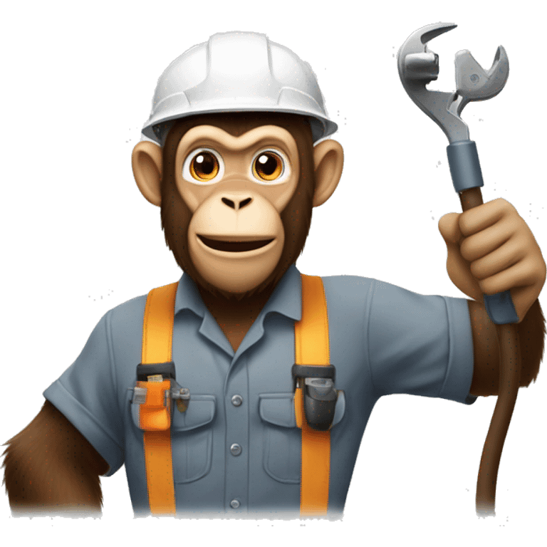 Monkey electrician with zyn emoji