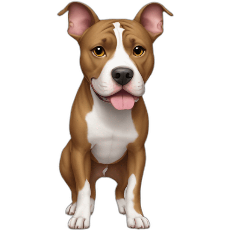 Dog-american-pit-bull-terrier-full-body emoji