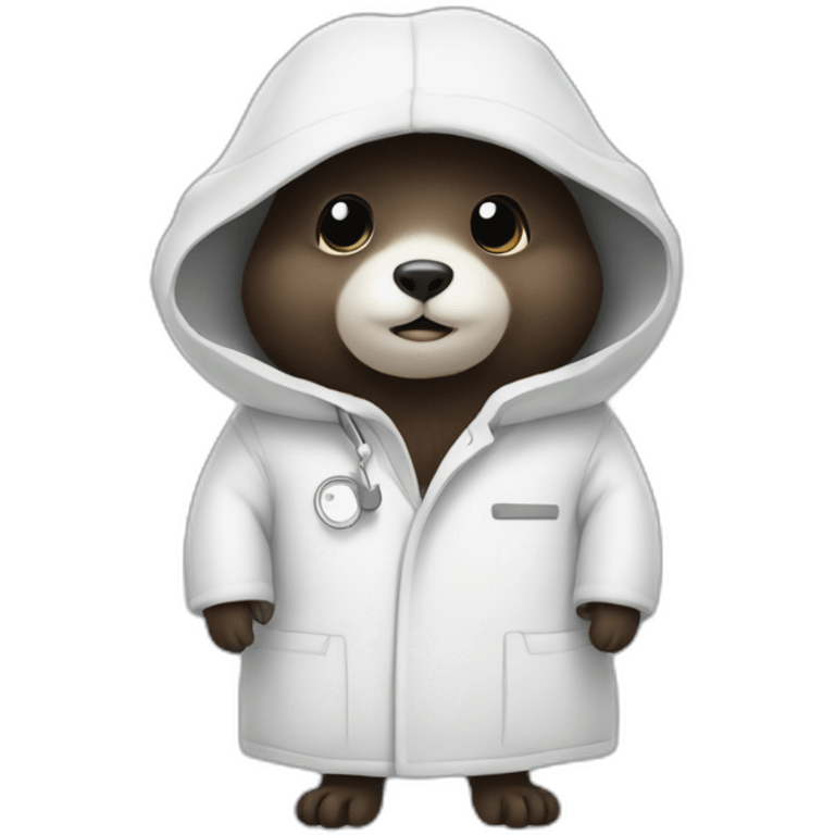 mole in a white coat emoji