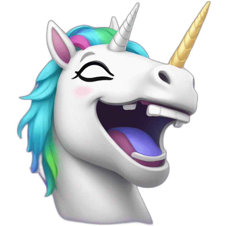 rgb unicorn laughing emoji